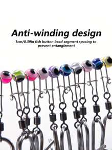 Goture Fish Stringer With Reel Steel Wire Float Fishing Stringer With 5/10 Stainless Steel Snaps Fish Lock, Fish Stringer, Foam Fishing Float, Lures, Baits, Ice Spearing - Multicolor - View 5