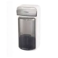 1 pieza Soporte para brochas de maquillaje, organizador de tocador para maquillaje con compartimentos divididos para lápices labiales, cosméticos y prevención de polvo