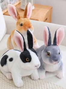 1pc 16-30cm Kawaii Squatting & Standing Rabbit Plush Toys Lovely Simulation Rabbit Dolls Stuffed Soft Animal Doll For Kids Girls Birthday Gift