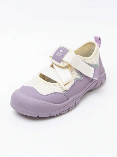 mini bala Kids' Hook And Loop Sneakers, Lightweight Breathable Anti-Slip Sports Shoes For Toddlers