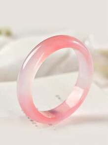 Farbverlauf-Armreif aus natürlichem Amethyst, rosafarbener Jade-Armreif, Pfirsichquarz-Armreif, minimalistische Mode-Schmuckkollektion für Frühling/Sommer, Schmuckgeschenk zum Valentinstag, für die beste Freundin, Freundin zum Geburtstag (mit Verpackung)