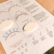 20 件装柔软海绵假睫毛垫，适合初学者的睫毛练习工具，可重复使用，不含酒精和低过敏性，多用途化妆海绵，适合日常化妆和睫毛延长练习。 - 彩色 - 查看 4