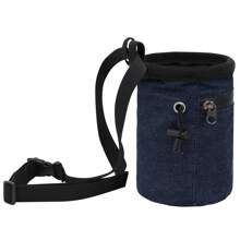 Rock Climbing Panda Compact Chalk Bag With Adjustable Belt - Denim Blue - View 3