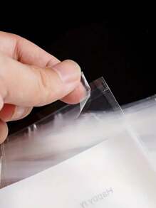 1000 Piezas/100 Piezas/1 Pieza, Múltiples especificaciones y tamaños, Bolsas semi-transparentes, Feliz cada día, Bolsas para cartas de agradecimiento, Collares y pendientes de joyería, Bolsas de almacenamiento para artículos pequeños, Bolsillos sellados autoadhesivos, a prueba de polvo, resistentes al desgaste, con empaque OPP anti-oxidante, para uso diario y doméstico