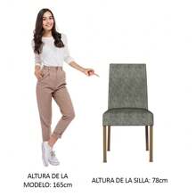 Kit De 2 Sillas De Comedor 4255 Madesa Marrón/plata
