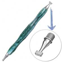 New Ergonomic Resin Diamond Painting Pen With Thin Threaded Stainless Steel Tip, Suitable As 5D Square/Round Diamond Painting Tools Accessory - Multicolor - View 19