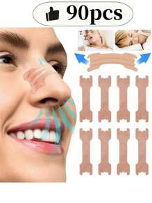 لصقات الأنف لمنع الشخير ، مساعد النوم بدون رائحة أو بطاريات ، مساعد النوم المنزلي ومدلك الأنف 5-100 قطعة