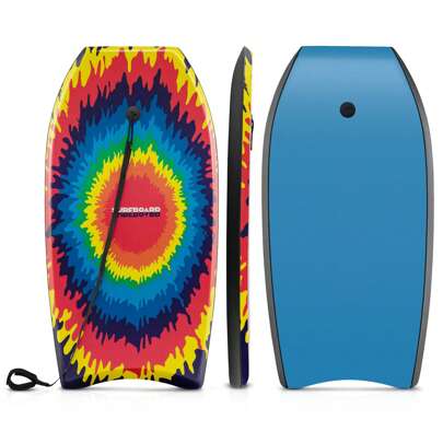Homasis 41'' Lightweight Body Board W/ EPS Core XPE Deck HDPE Bottom Crescent Tail