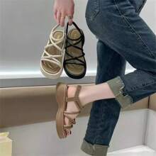 The Young Roman Sandal Girl Of 2025 Has Bagged The Study At Miami Summer To Pass The Time Against Annoying Sandals: Everyday Work Or Casual Wear, Wedding, Wedding Attire, Parties, Dates, Gatherings, Clubs, Gifts For Yourself, Friends And Women. Sports Shoes Are Great - 黑卡 - 查看 3