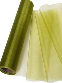 Organza Tulle Fabric, Suitable For Celebration Events And Party Backdrops, Home & Living, Curtains, Hangings, Gift Wrapping, Tabletop Centerpiece Decor, Seasonal Decorations, Tablecloth Centerpieces, Atmosphere Creators, Gift Wrapping Ribbons, DIY Bows, Wedding Arch & Backdrops, Window Decorations, Stair Hangings, For Indoor And Outdoor Holiday Parties