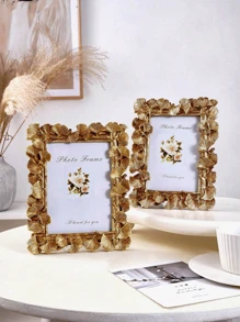 1 pieza de marco de foto dorado curvo estilo europeo vintage, adecuado para decoración del hogar y exhibición de fotos (múltiples estilos para elegir) - Una variedad de estilos retro - Ver 5