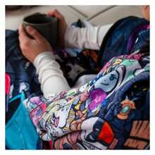 Chibi Characters Fleece Throw Blanket | 45 X 60| Destiny Collectors Edition