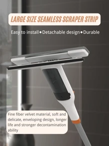 1pc Multifunctional Window Spray Mop With Silicone Squeezer, Household Cleaning Tool For Floor And Window, PVC High Quality Material Retractable Glass Cleaning Artifact, No Electricity Required, Suitable For Bathroom, Toilet, Kitchen, Wall - Multicolor - View 7