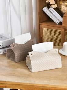 Boîte à kleenex en PU personnalisée - Décorations d'intérieur imperméables et à texture douce pour le salon et la chambre à coucher