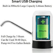 1pc Electric Water Bottle Dispenser, USB Rechargeable Automatic Water Pump, Fits 3-5 Gallon Water Bottles, Portable Drinking Bottle Dispenser For Home, Camping, Office Use