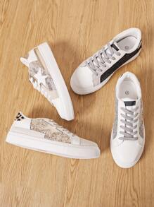 2026新款女士亮片装饰运动鞋 - 金色 - 查看 3