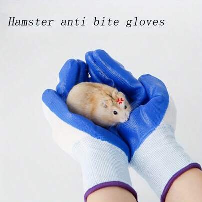 1 Pair Animal Bite Protection Gloves - Ideal For Hedgehogs, Parrots, Rabbits & Hamsters, Handling And Care Set To Prevent Pet Bites
