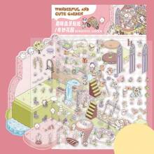 Funny Landscape Stickers, Super Jumbo 2.0 Collection Miniature Fantasy Scene Stickers, Cute Compressed Stack DIY Sticker Art