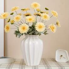 1 Peça Vaso Plástico Branco Boho | Exibição de Flores Leve para Sala de Estar e Casamentos | Decoração Doméstica Viral com Design Minimalista Moderno