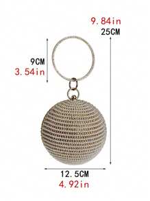 女士珍珠串珠晚装包 珍珠串珠手拿包 手工制作婚礼包 米色、黑色 品质保证 - 黑色 - 查看 4