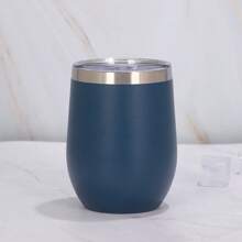 350ml/12oz Stainless Steel Water Bottle With Lid, Vacuum Insulated Egg-Shaped Cup For Hot & Cold Drinks Back To School - Multicolor - View 17