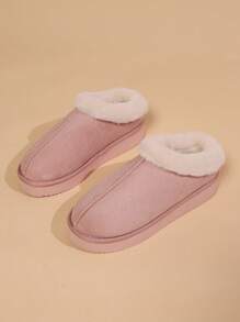 Women Plush Warm Slippers, Comfortable Winter Snow Shoes