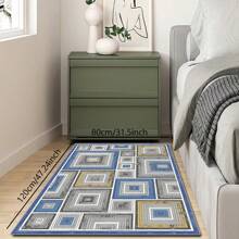 [700g/㎡ 水晶天鹅绒] 1 块现代奢华几何地毯，可机洗，防褪色，防滑，适合节日和任何空间，包括酒店、办公室、沙发、床边、厨房、洗衣房、走廊、门廊、入口、楼梯母亲节 - 彩色 - 查看 34