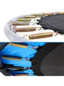 Blu-183x225cm Robusto trampolino per bambini su gambe, trampolino a molla per esterni per il giardino, giochi giocattolo per interni