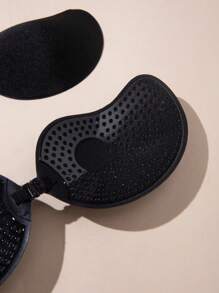 1 Pair Classic Mango Self-Adhesive Push Up Breast Petals, Black