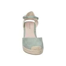 SKYDIVA | Espadrilles compensées Skydiva pour femme – Espadrilles en jute – Fermeture à boucle – Plateforme moyenne et confortable – Polyvalentes et combinables – Été – Modèle VIBES - Vert - Voir 3