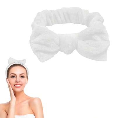 Diadema ancha y suave lavable para el cabello para spa y maquillaje, decoración de baño de verano