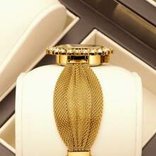YaLaLuSi A Bohemian Style Women's Quartz Watch Sun Shaped Dial Rhinestone Embellished Bezel Mixed Scale Unique Butterfly Strap Design IP Plating Wear-Resistant Suitable For Work, School, Outings, Traveling, Sending Loved Ones, Family Members, Girlfriends, First Choice For Gifts.