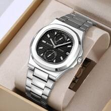 Skmei 2423 男士手表 奢华不锈钢表带石英机芯防水腕表 男士手表