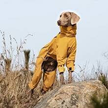 Thick Waterproof Dog Coat, Winter Warm Hooded Dog Jacket, Adjustable 4-Leg Reflective Dog Parka For Medium To Large Dogs, Suitable For Outdoor Activities - Multicolor - View 9