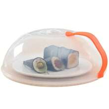 1 pieza Cubierta anti salpicaduras para microondas, tapa de alimentos transparente y reutilizable con hermetismo, cubierta de cocina resistente al calor