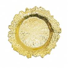 13 Inch Charger Plates Round Plastic Reef Plate Chargers For Dinner Plates Wedding Party Elegant Decoration Place Mats Gold - Gold - View 1