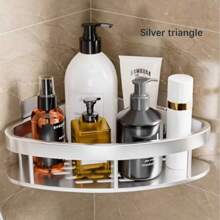 Bathroom Wall-Mounted Punch-Free Toilet Shower Washroom Washbasin Wall Storage Shelf Bathroom Storage Rack