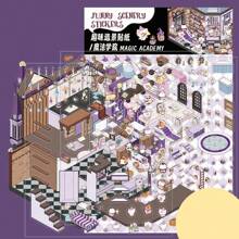 Funny Landscape Stickers, Super Jumbo 2.0 Collection Miniature Fantasy Scene Stickers, Cute Compressed Stack DIY Sticker Art