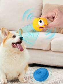 [Para perros de raza pequeña] 1/3 piezas de juguete sonoro para perros con diseño de ojos grandes y adorables, pelota de goma resistente para perros con chirrido para masticar, limpiar los dientes y entrenamiento interactivo, artículos para mascotas