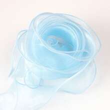 “2.2 米缎带，用于发饰和礼品包装 - 波浪卷发包，鱼尾透明闪光缎带，用于装饰点缀”