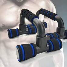1 pieza Soporte para flexiones para gimnasio en casa, equipo de fitness para fortalecer los brazos y los músculos del pecho, con agarres de espuma, multicolor, adecuado para uso en casa, viajes u oficina
