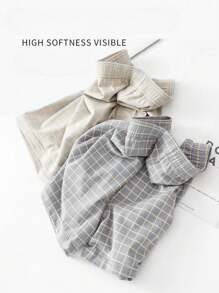 3pcs Men's Underwear Men Boxer Briefs,Soft Comfortable Plaid Design Loose Boxer Shorts