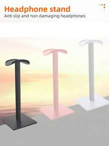 Reletech 紧凑型耳机支架，铝合金展示架，用于存放耳机，坚固的防滑底座，兼容所有耳机品牌