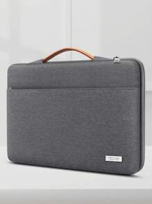 TECOOL Laptop Sleeve Case With Handle,Computer Bag For 13-16 Inch Notebook Chromebook Shockproof Waterproof Protective Laptop Case,Dark Grey