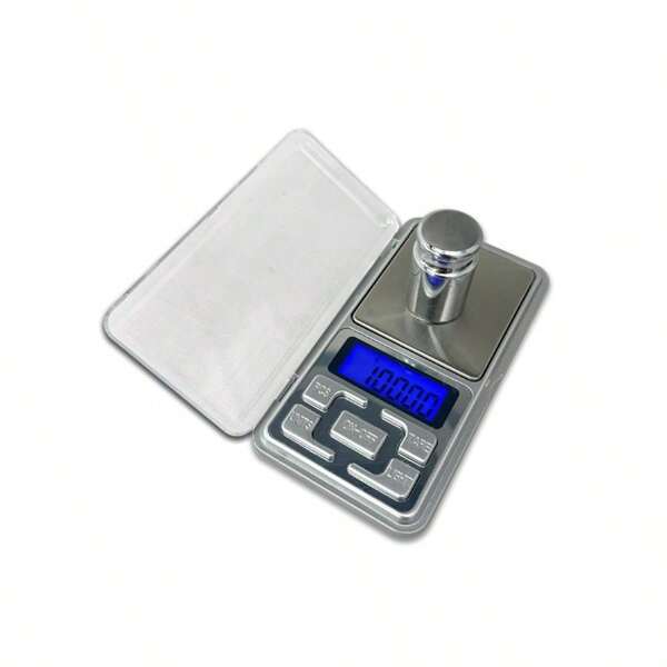 Balança de bolso pequena e fina, balança de 0,01 g, grama, pesagem altamente precisa, balança portátil para celular