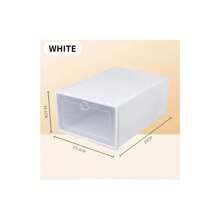 Shoe Storage Box, Clear Plastic Stackable Shoe Organizer For Closet, Space Saving Foldable Shoe Rack Sneaker Container Bin Holder - Multicolor - View 9