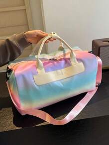 休闲大容量渐变防水运动健身行李包男女便携干湿分离适合健身瑜伽旅行带独立鞋隔层