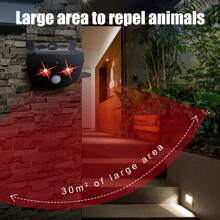 Upgraded Solar Powered Electronic Pest Repellent, 360° Indoor & Outdoor Deterrent With Flashing Function, Suitable For Home, Factory, Kitchen, Warehouse And Garage