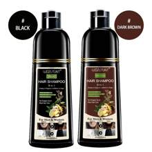 3-In-1 Hair Dye Shampoo, Instantly Covers Gray/White Hair, Temporary Hair Dye, Suitable For Beard And Natural Hair, Unisex, 5 Minute Quick Color Change, Long-Lasting Natural Look, Easy To Use, Moisturizing And Nourishing (6.763 Fl Oz/200ml) - Black - View 15