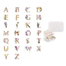 1 pieza Caja de joyería personalizada con nombre, caja de joyería personalizada, caja de joyería con cremallera para anillos y collares, regalos para niñas, amigas y madres, caja de joyería exquisita, regalos de cumpleaños, regalos del Día de San Valentín, regalos navideños, regalos de bendición, regalos de Navidad, suministros de regalo de Navidad - Multicolor - Ver 32